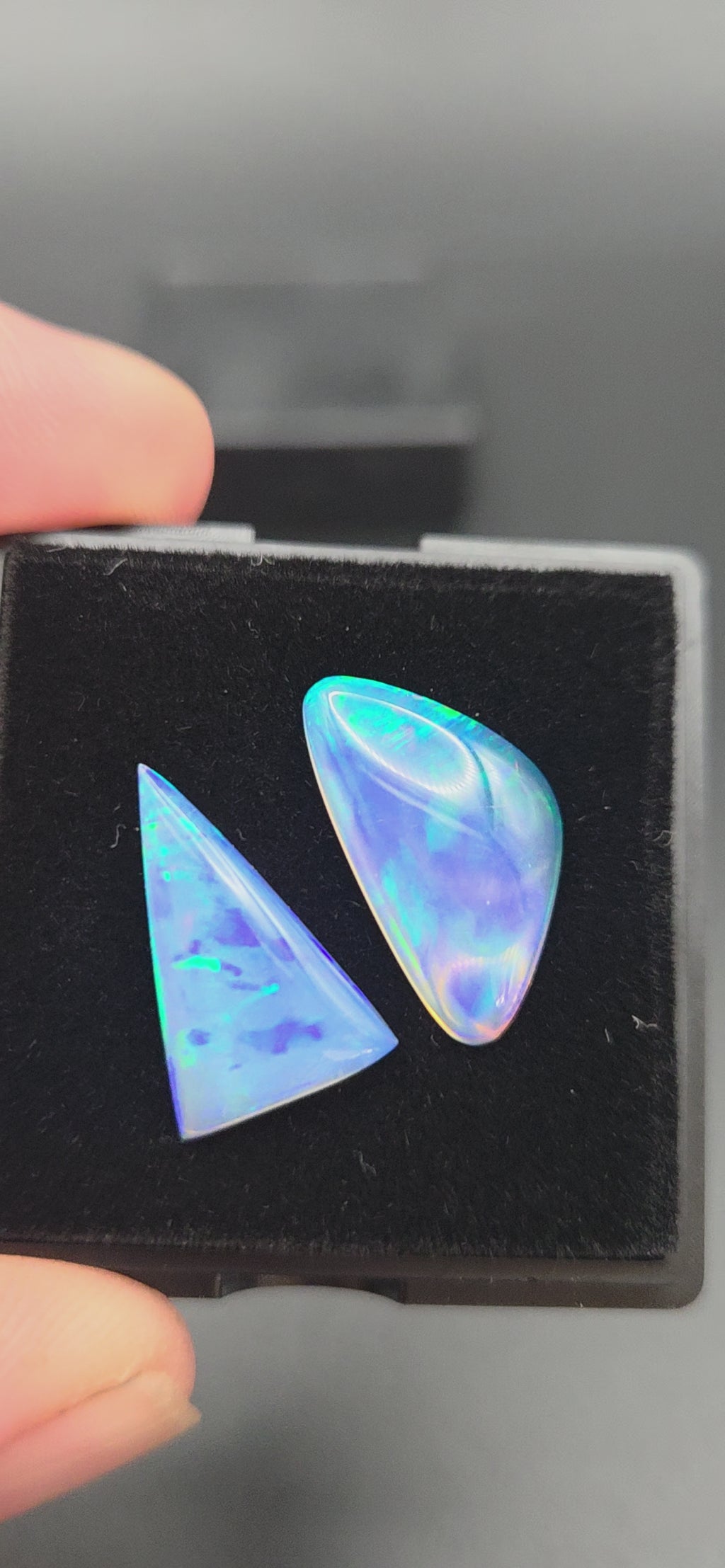 Welo Opal Cabochons 2 Piece Set 7.75 carats total
