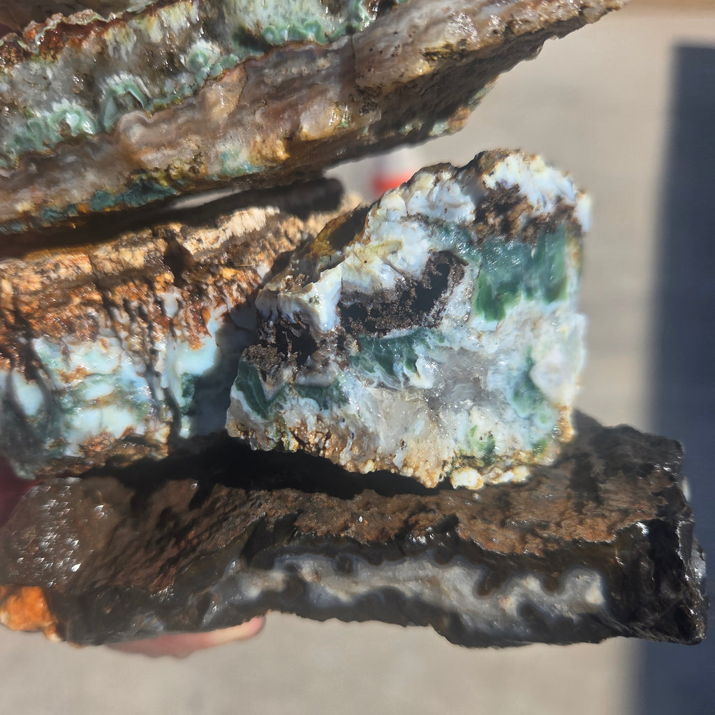 Detail of Bedazzle Mining Co Rough Sold by the Pound