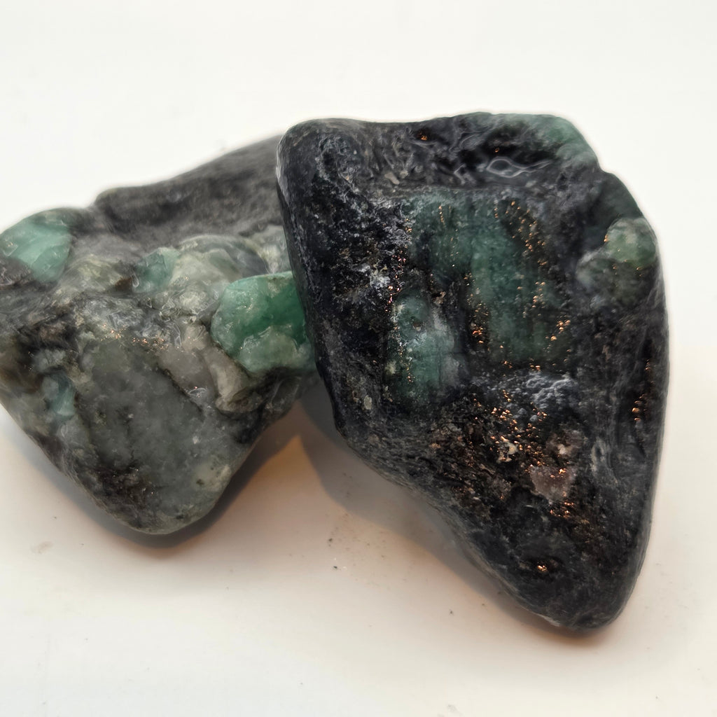 Emerald in situ Lapidary Rough, additional view
