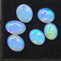 Welo Opal Cabochons 6 Piece Set, 7.60 Total Carat Weight — cabochon set