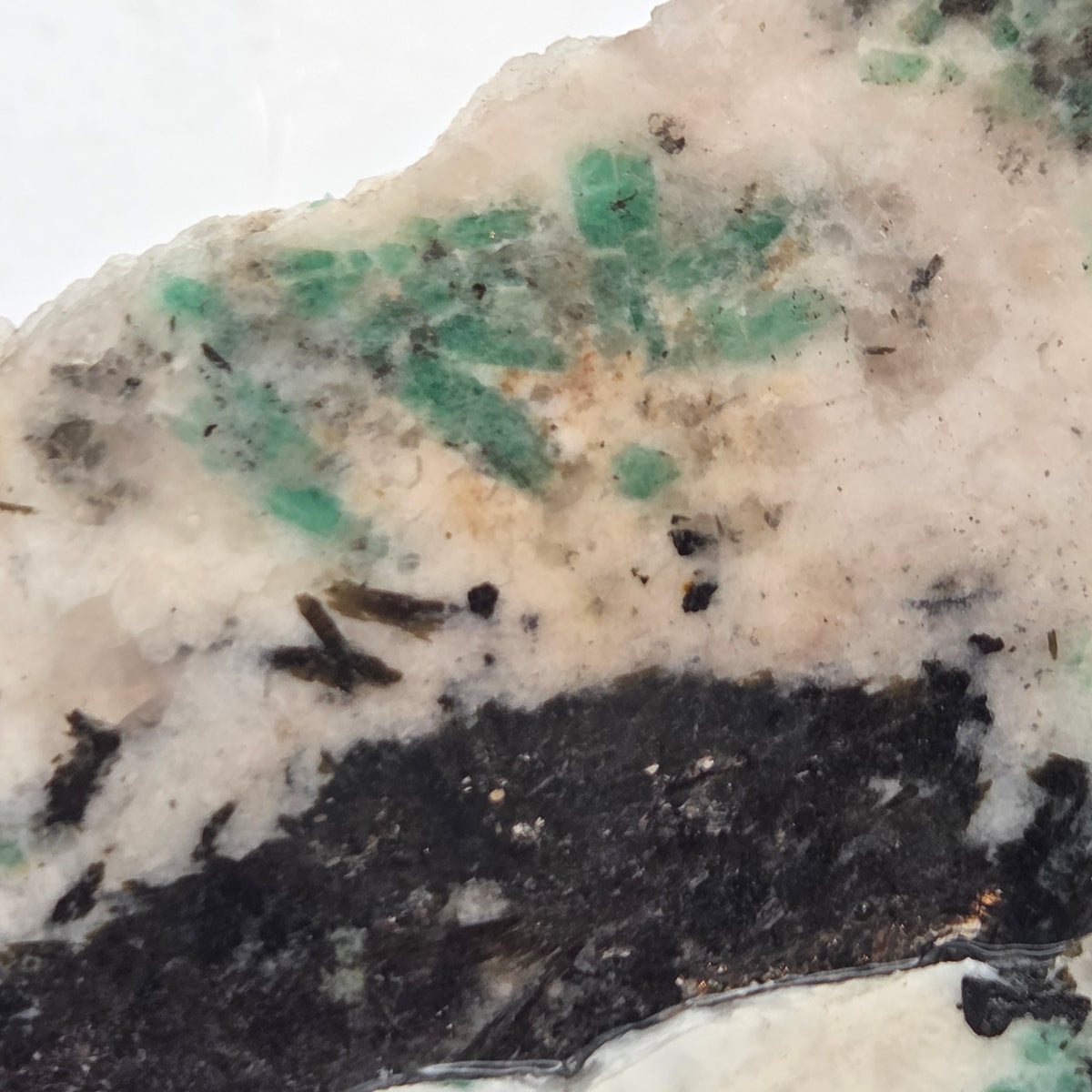 Close-up of North Carolina Emerald Slabs