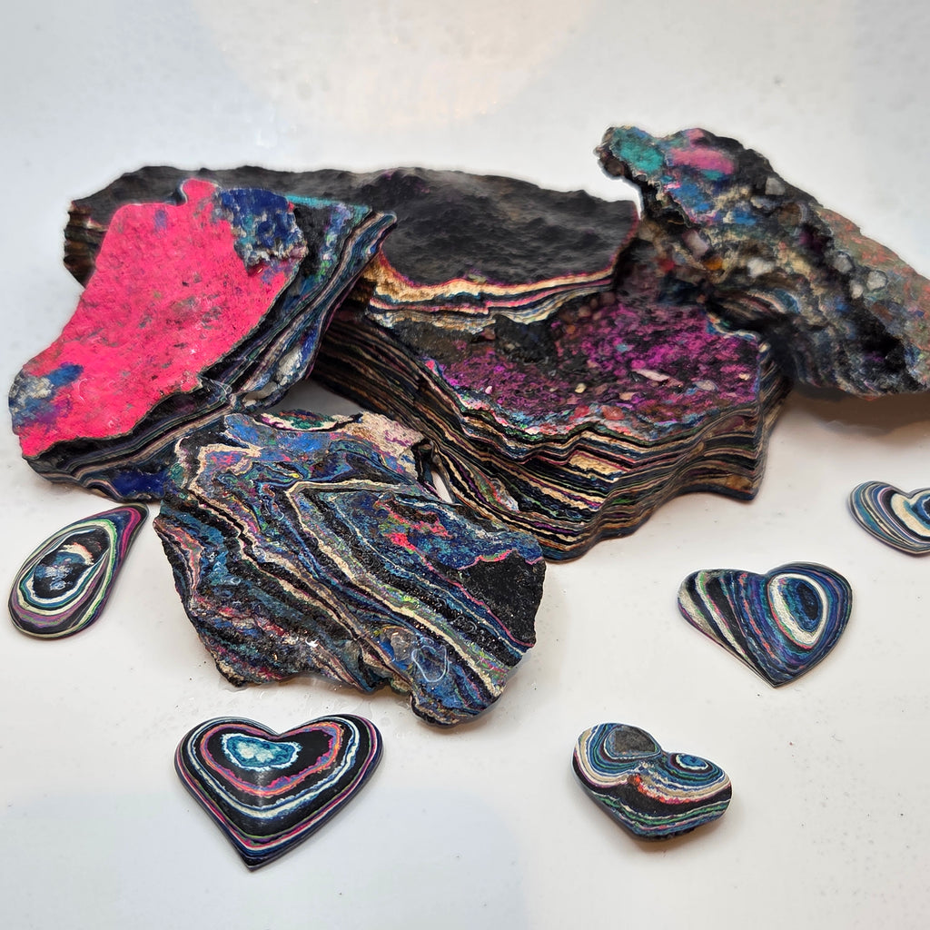 Close-up of Funkite Lapidary Rough