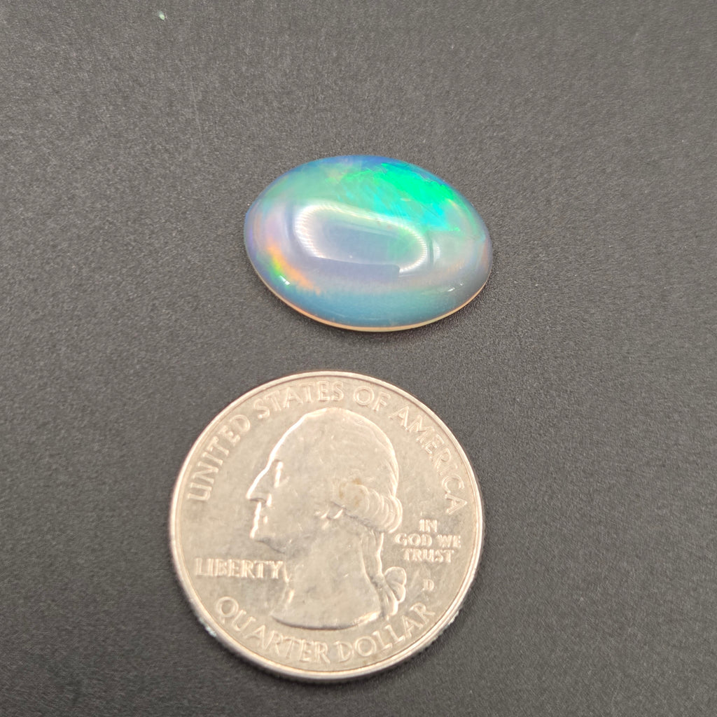 Close-up of Welo Opal Cabochons showing play-of-color