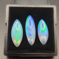 Welo Opal Cabochons 3 Piece Set, 11.5 Total Carat Weight — cabochon set