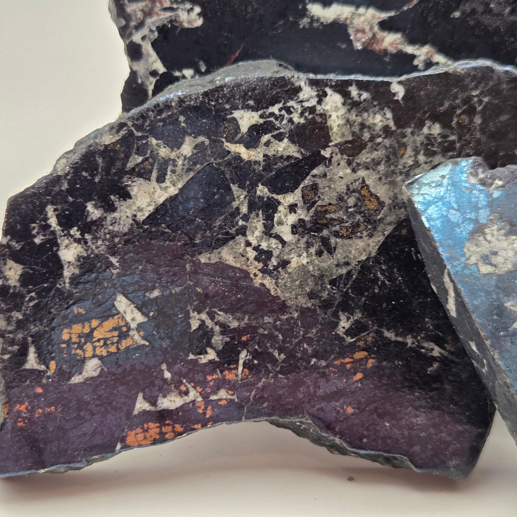 Close-up of Covellite from Leonard Mine, Butte, Montana