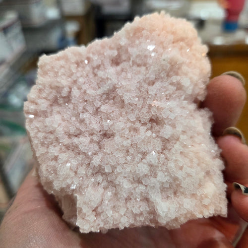 Close-up of California Pink Halite Collector Specimen