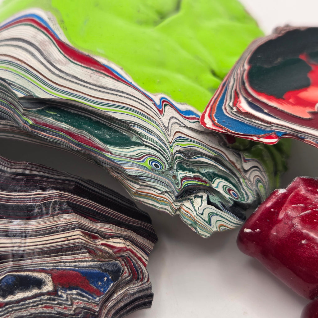 Close-up of Fordite Lapidary Rough