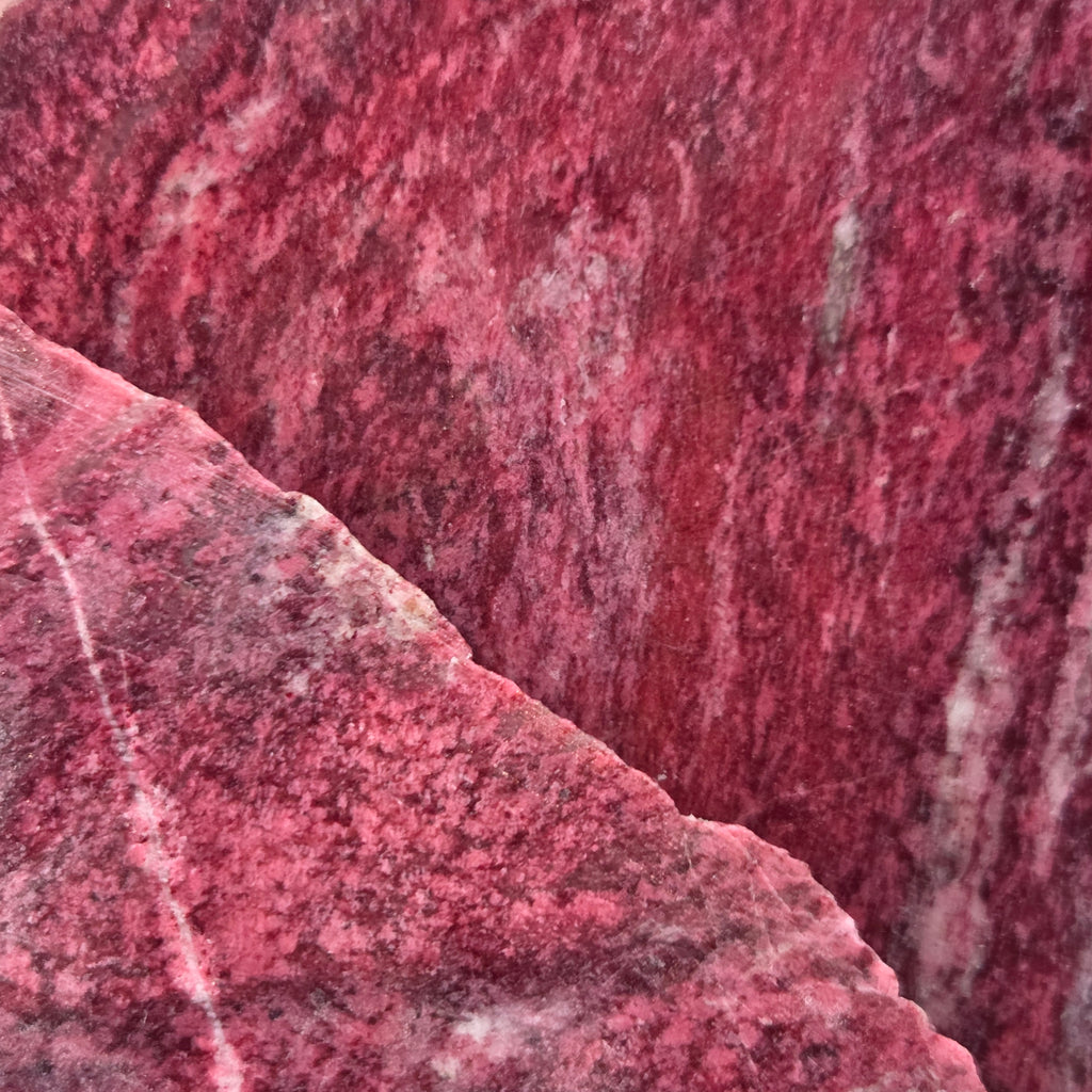 Close-up of Thulite Slabs