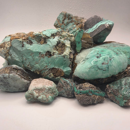 Broken Arrow Variscite Pseudomorph Clams (Sold by the Pound) — lapidary rough