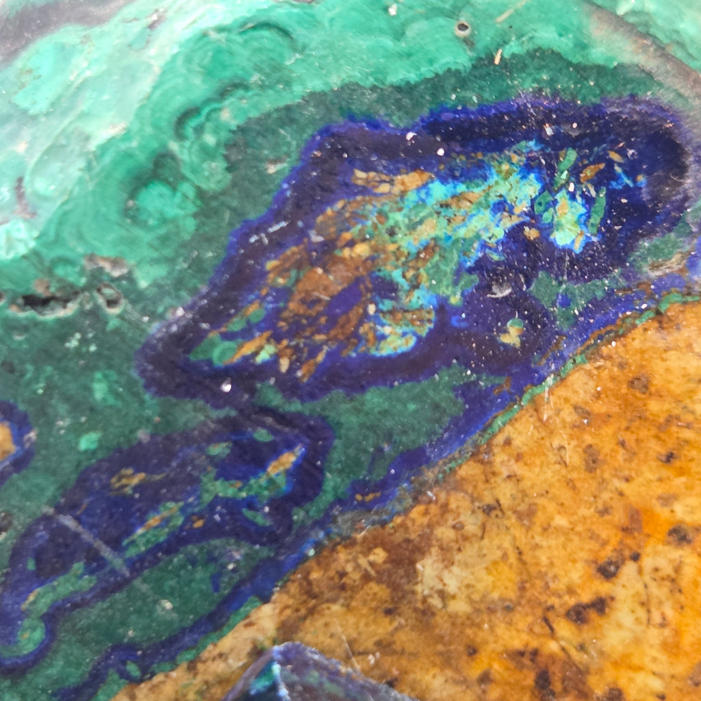 Detail of Peruvian Azurite and Malachite Slabs