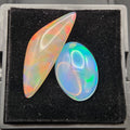 Welo Opal Cabochons 2 Piece Set, 12.80 Total Carat Weight — cabochon set