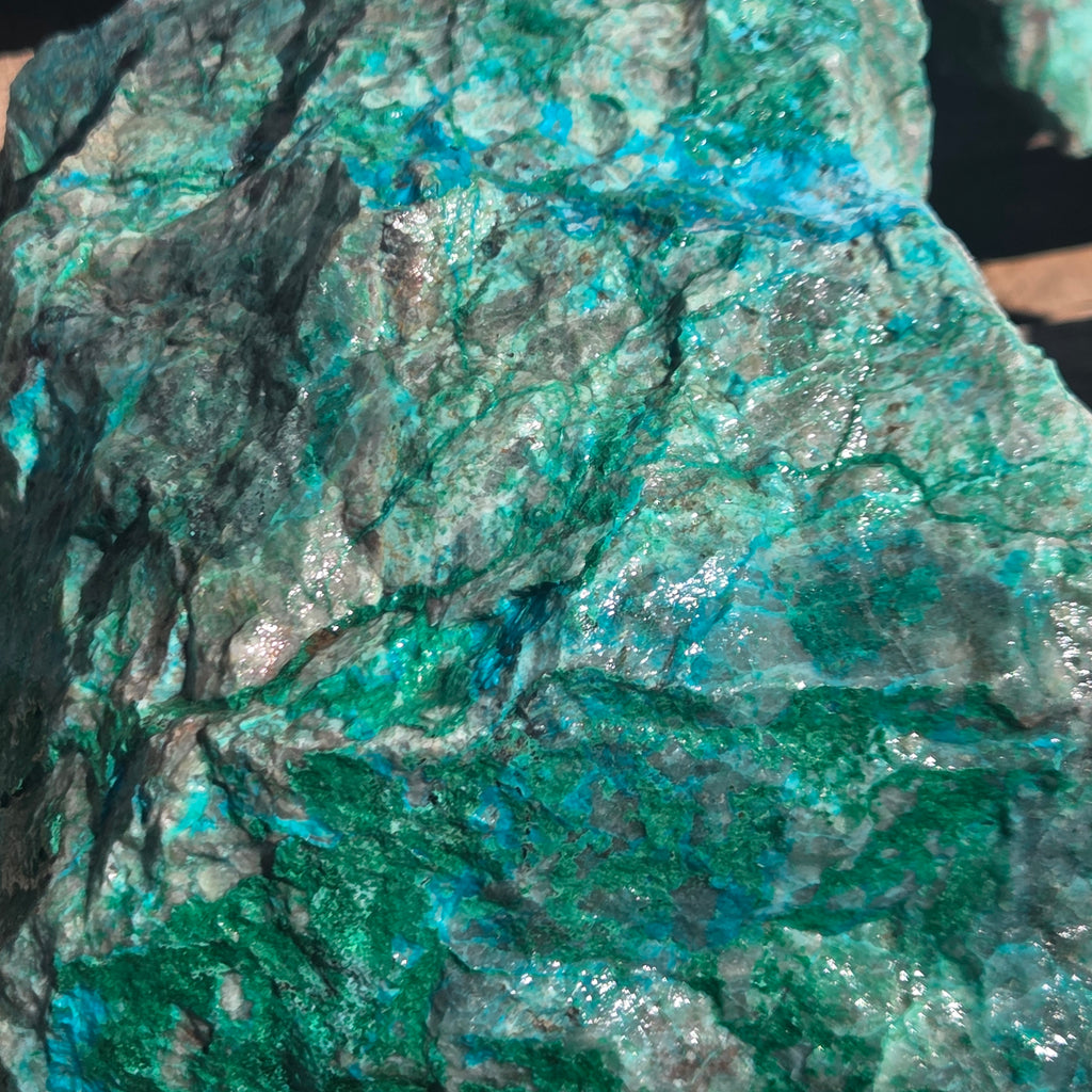 Detail of Sonoran Chrysocolla lapidary rough