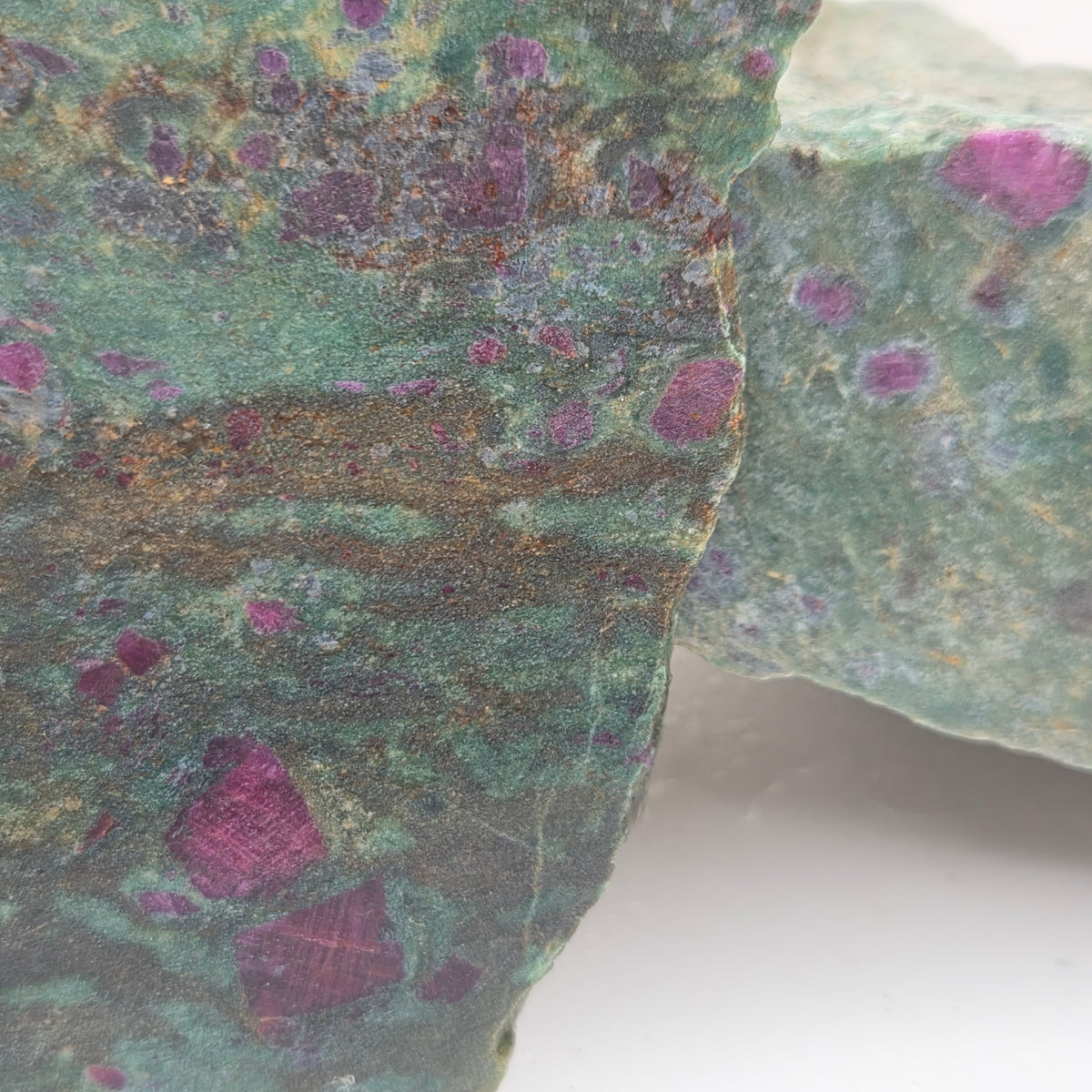 Close-up of Ruby in Fuschite