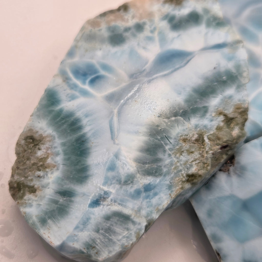 Detail of Larimar Lapidary Rough