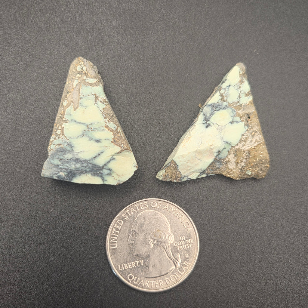 Alternate view of Angel Wing Variscite Pair