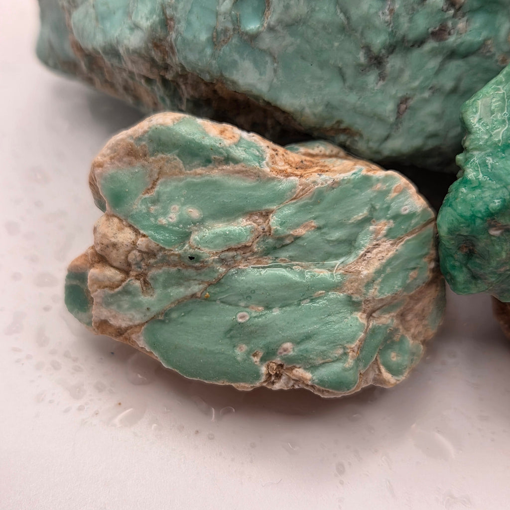 Close-up of Broken Arrow Variscite