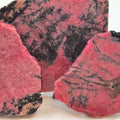 Gem Rhodonite Slabs (Sold by the Gram) — polished slab
