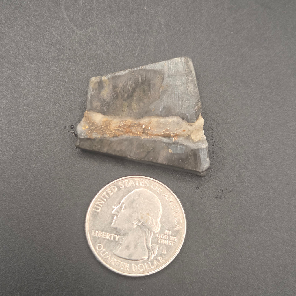 Native Gold in Quartz, McLaughlin Mine, California, additional view