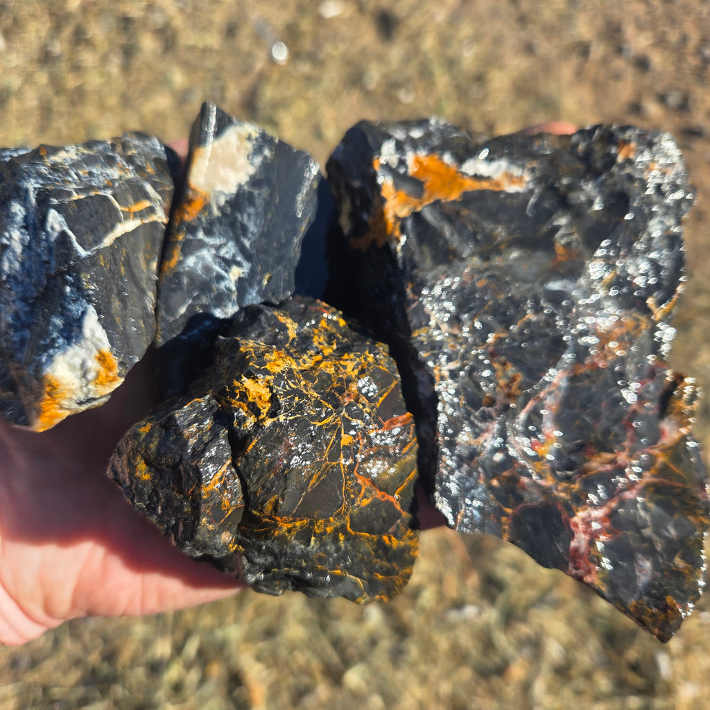 Close-up of Iron Buffalo lapidary rough