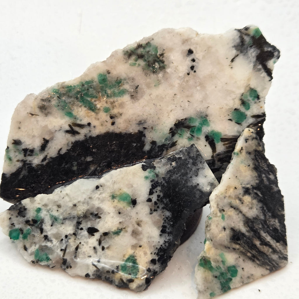 North Carolina Emerald Slabs (Sold by the Gram) — polished slab