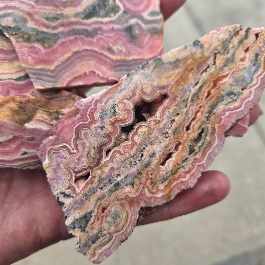 Close-up of Argentine Rhodochrosite (Sold by the Gram)
