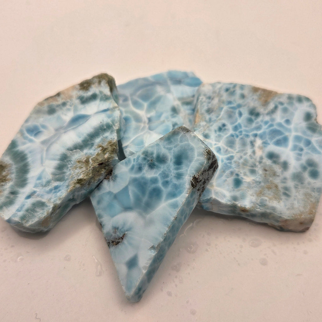 Larimar Lapidary Rough (Sold by the Gram) — lapidary rough