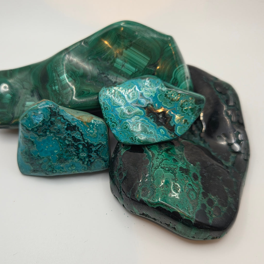 Congolese Malachite Polished Pieces (Sold by the Pound) — polished mineral