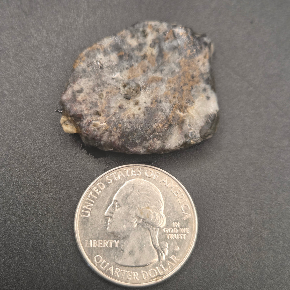 Alternate view of Native Gold in Quartz, McLaughlin Mine, California