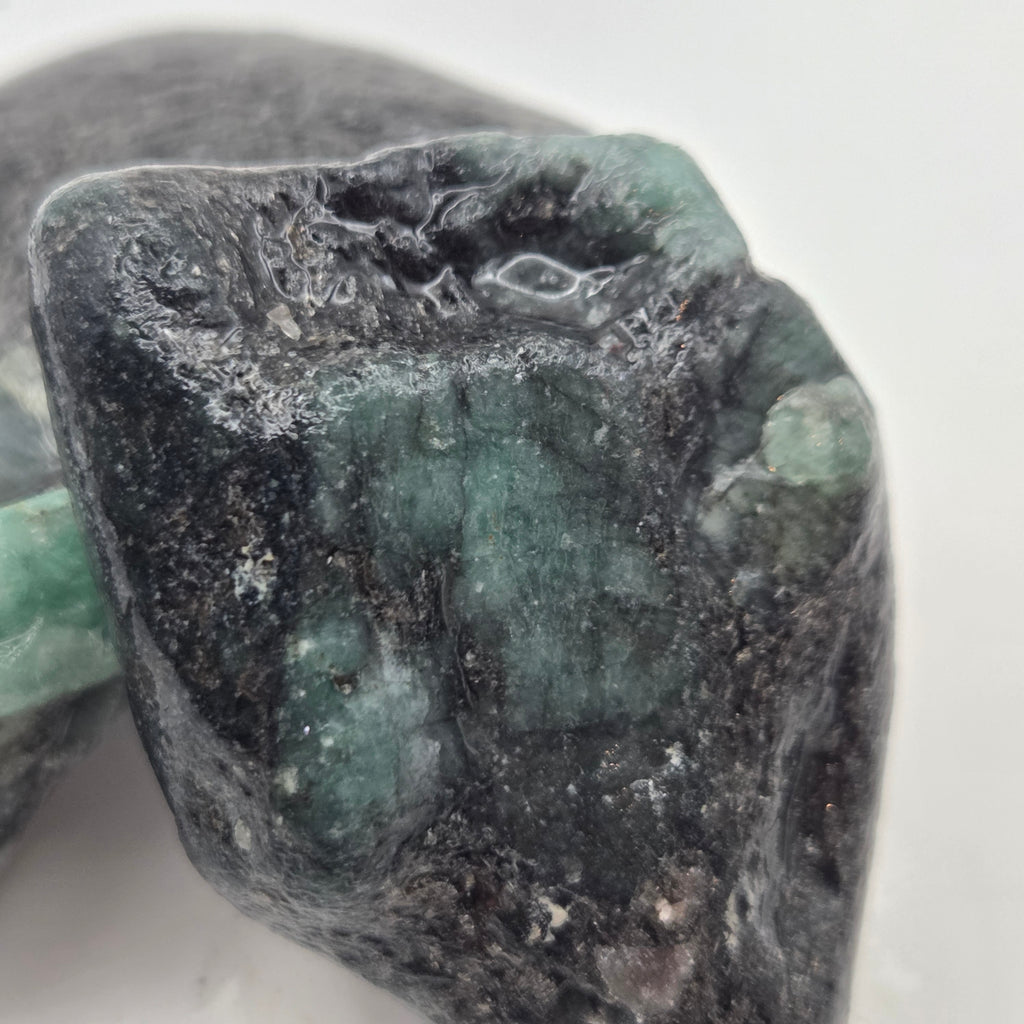 Detail of Emerald in situ Lapidary Rough