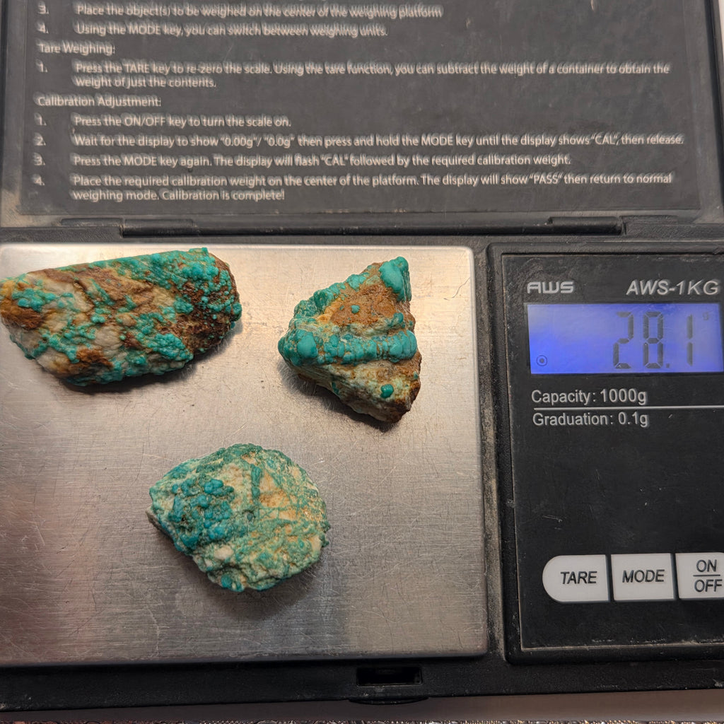 Alternate view of Natural Fox Turquoise 3pcs parcel