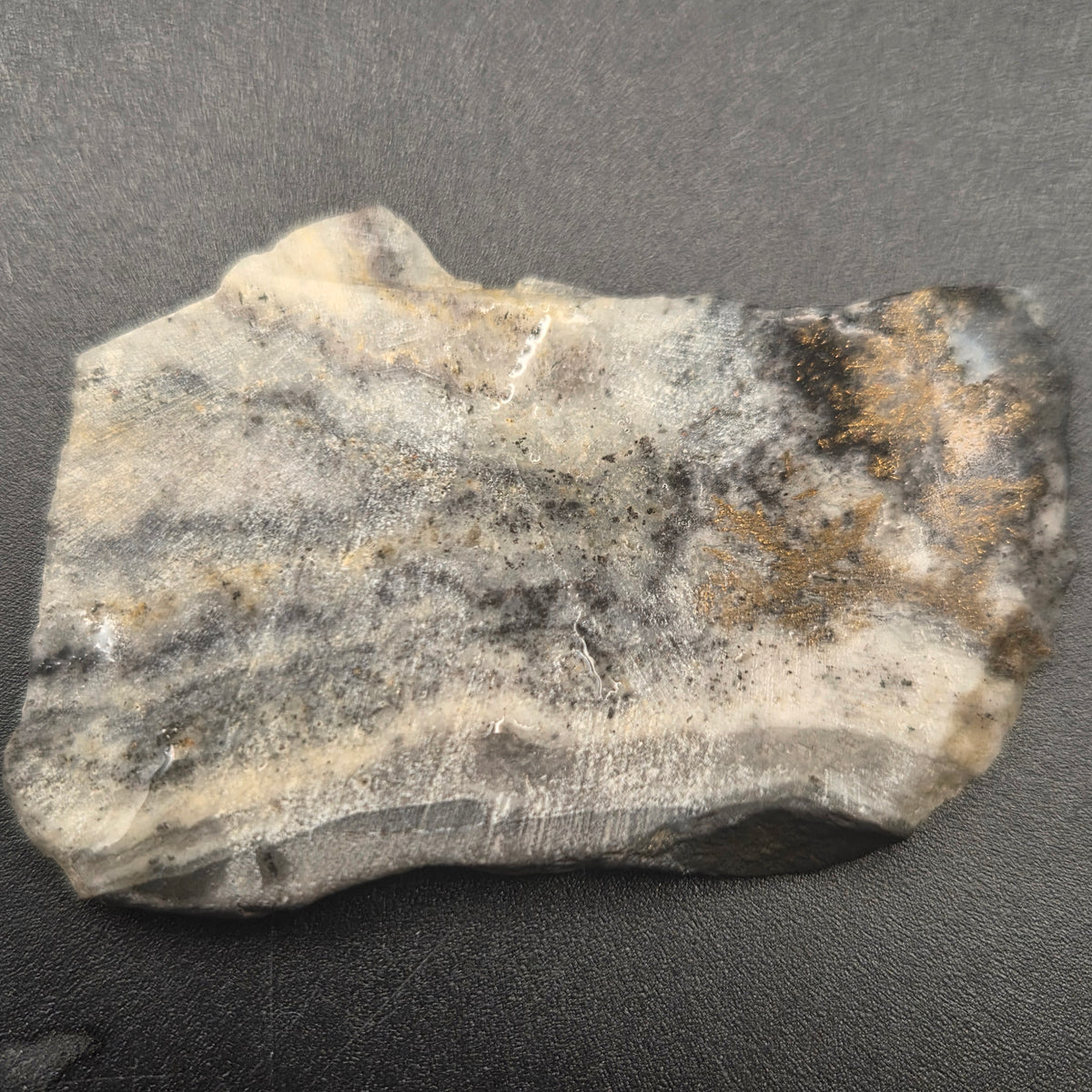 Close-up of Native Gold in Quartz, McLaughlin Mine, California