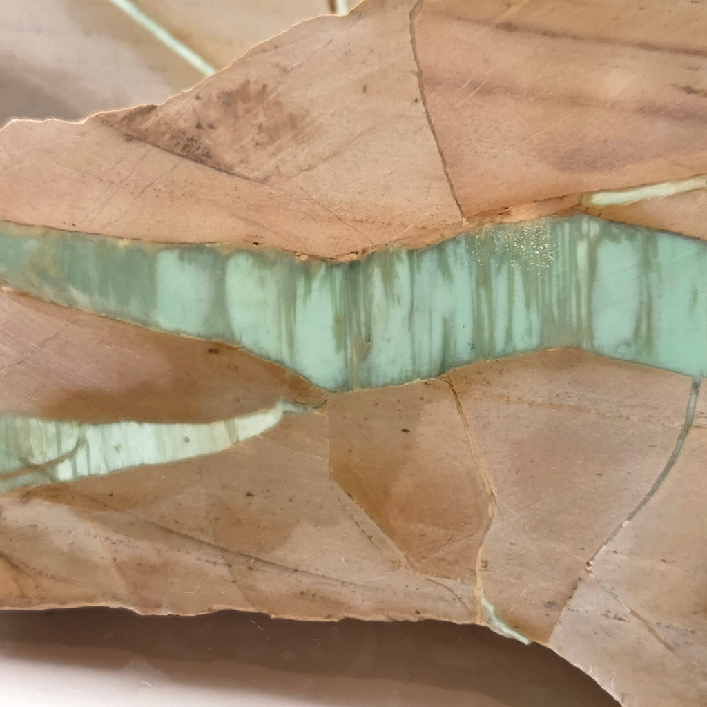 Alternate view of Australian Ribbon Variscite Lapidary Rough