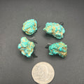 Natural Fox Turquoise 4 Piece Parcel, 19.23 grams — natural mineral specimen