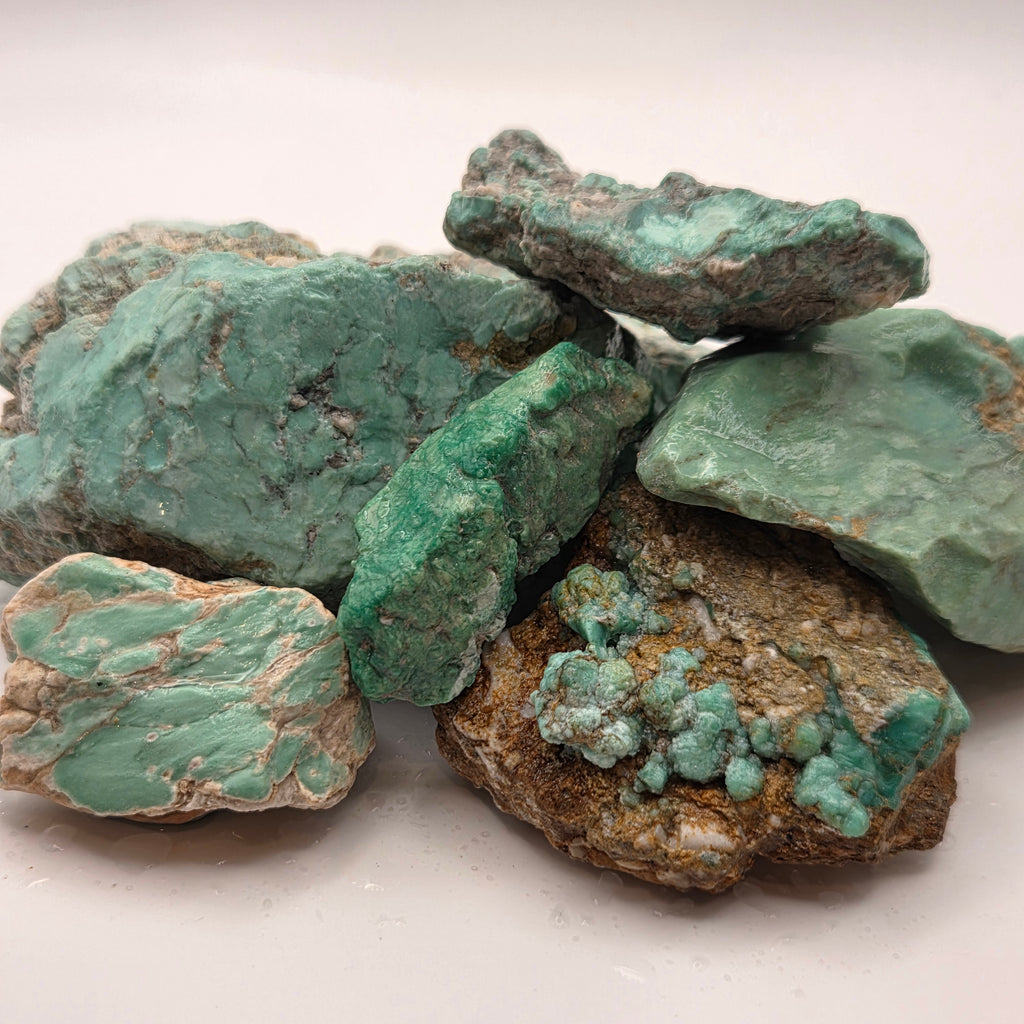 Broken Arrow Variscite (Sold by the Gram) — lapidary rough